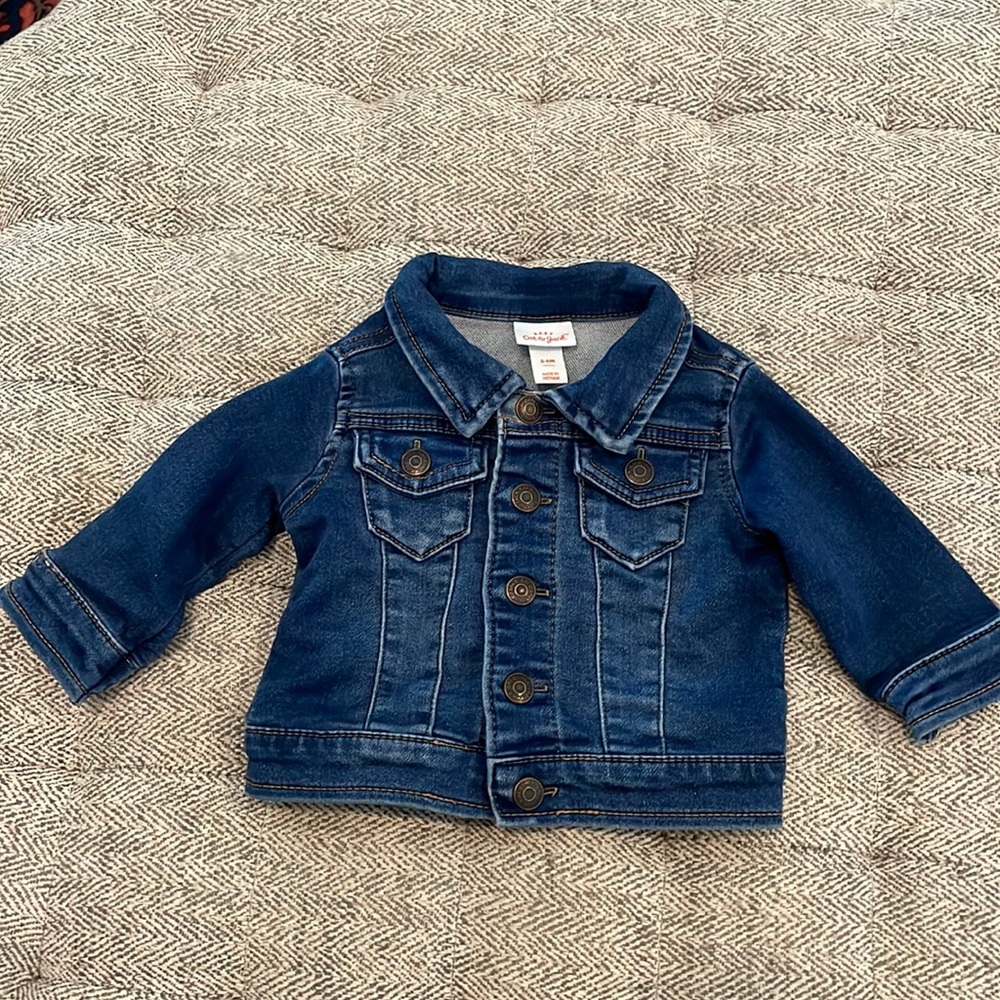 Baby Cat & Jack stretch denim jacket size 3-6 mths